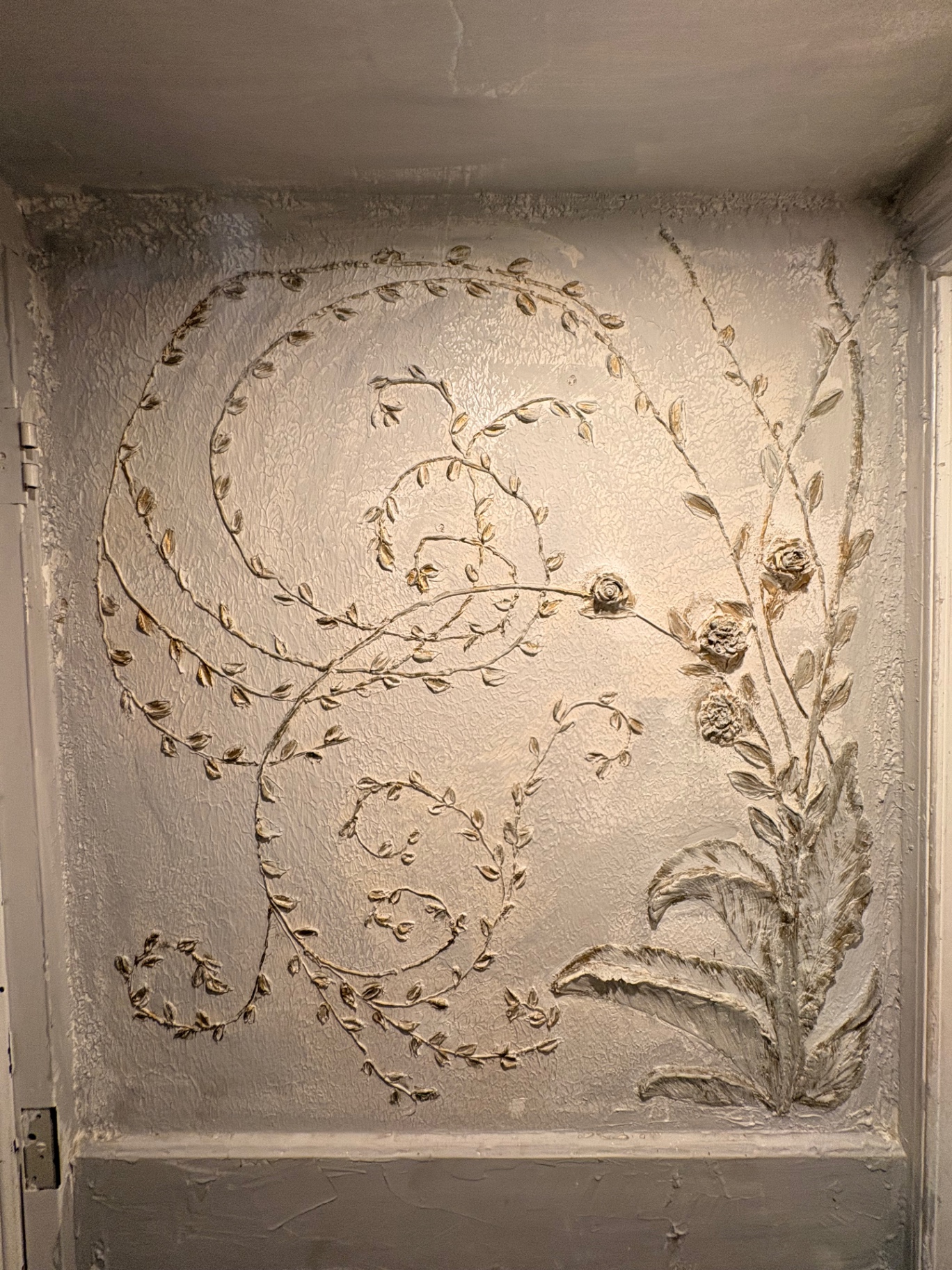 Quiet Garden, Relief mural by Rahshona Art